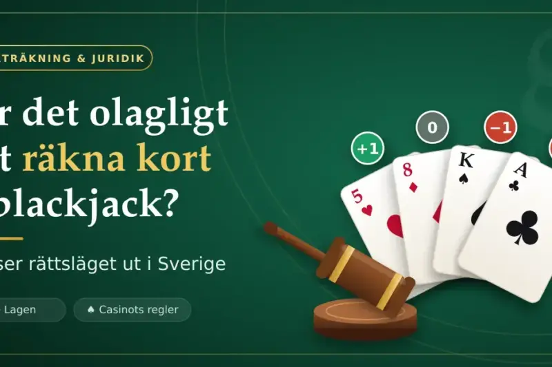Är det olagligt att räkna kort i blackjack? Så ser rättsläget ut